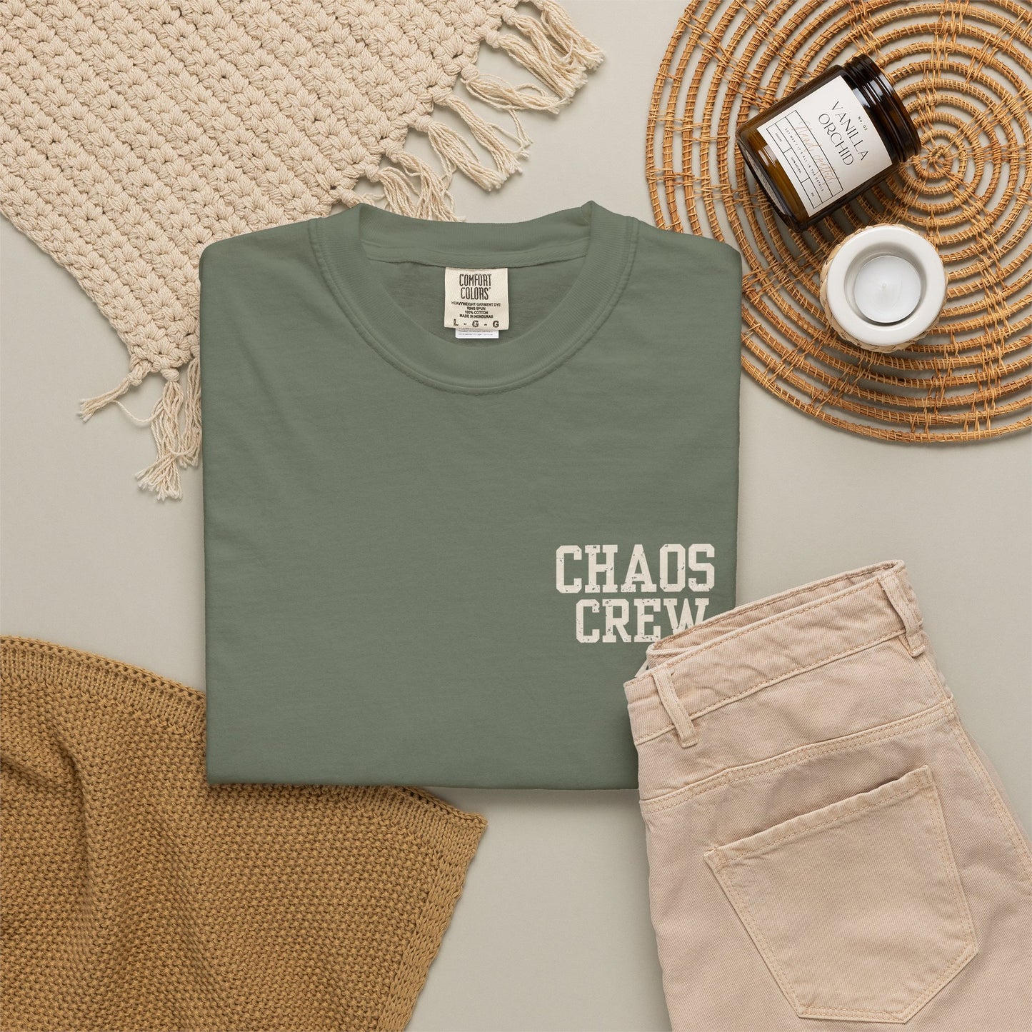 Chaos Crew Tee – Raising Them Wild Shirt | Trendy Father’s Day Shirt | Vintage Dad Graphic Tee | Backyard Chaos Dad Shirt