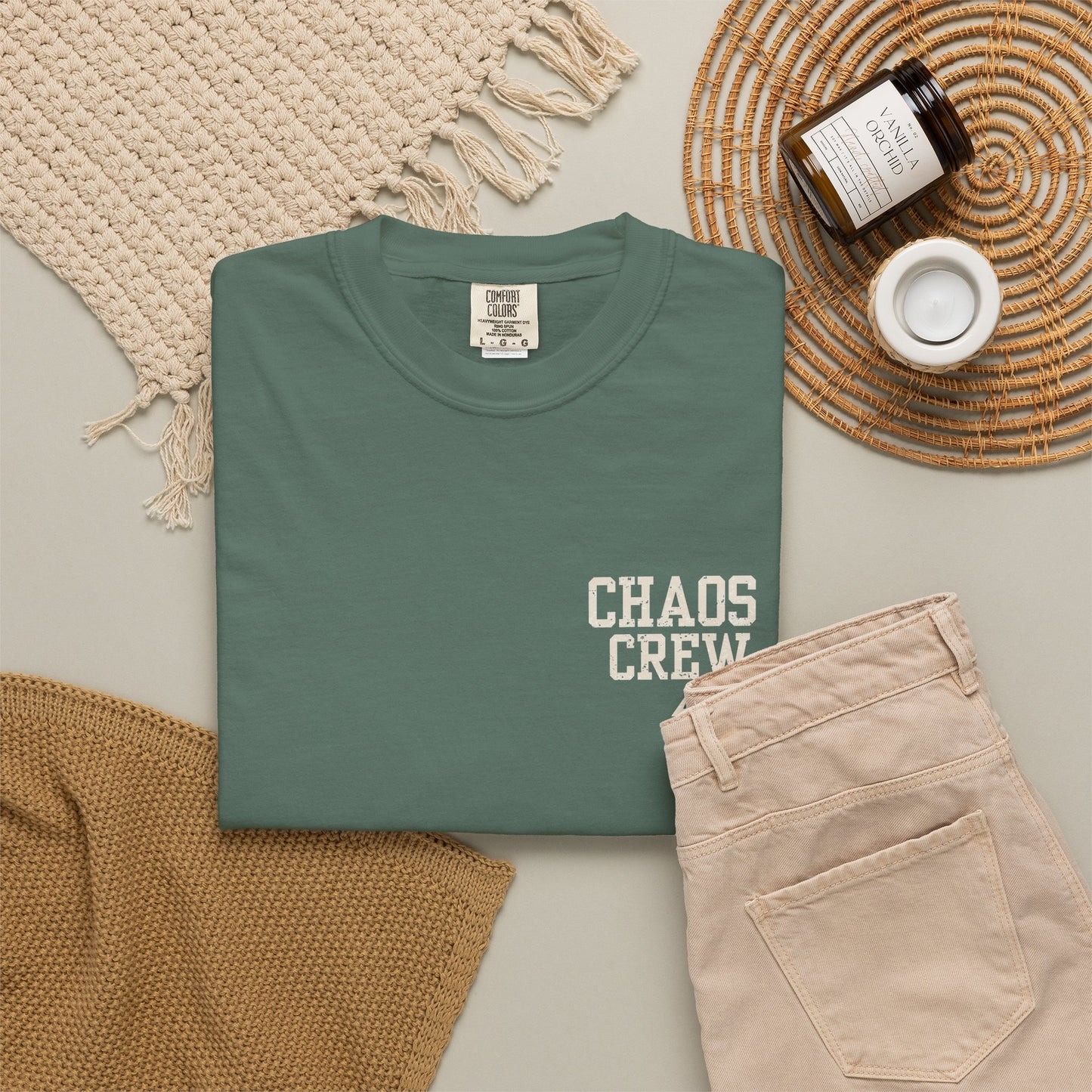 Chaos Crew Tee – Raising Them Wild Shirt | Trendy Father’s Day Shirt | Vintage Dad Graphic Tee | Backyard Chaos Dad Shirt