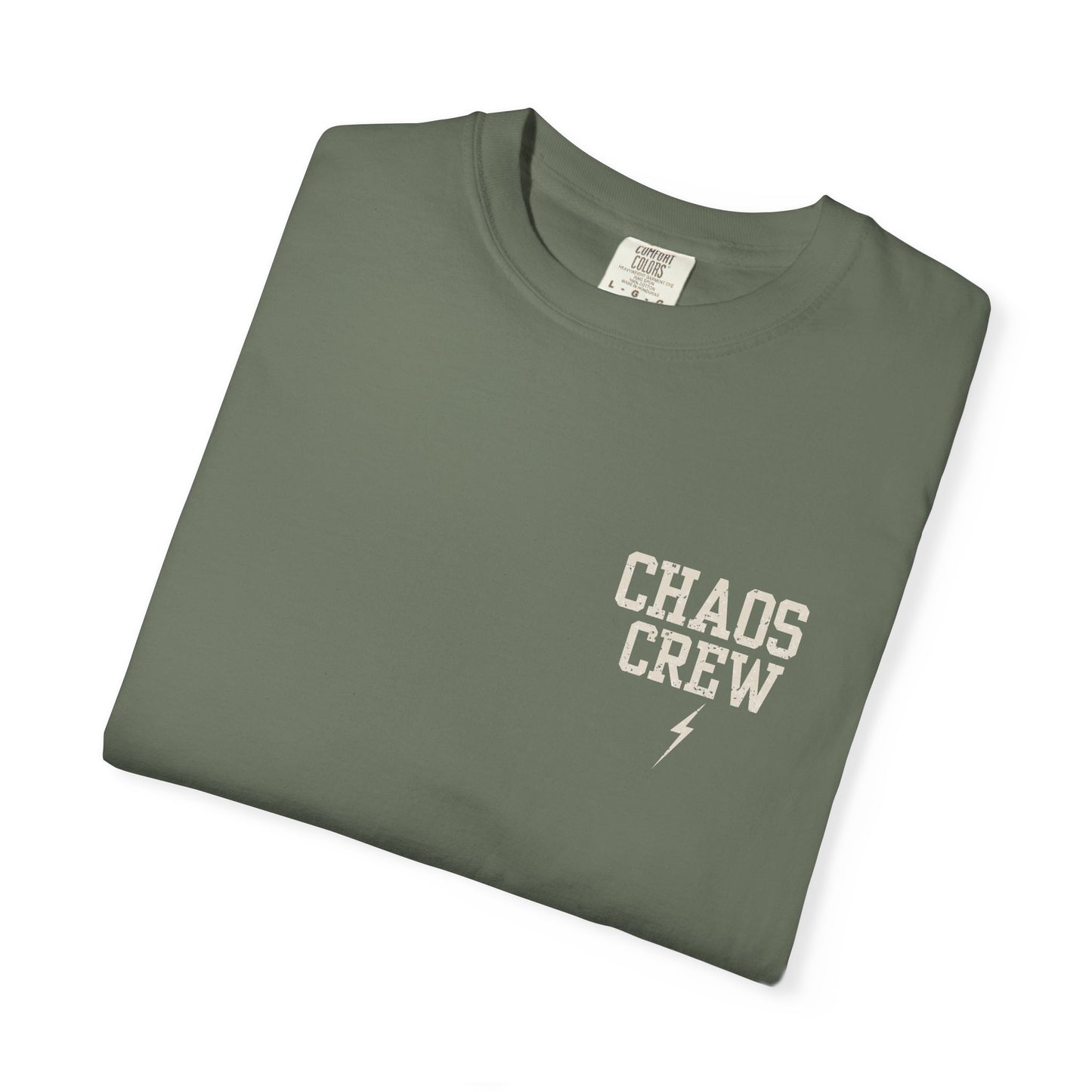 Chaos Crew Tee – Raising Them Wild Shirt | Trendy Father’s Day Shirt | Vintage Dad Graphic Tee | Backyard Chaos Dad Shirt