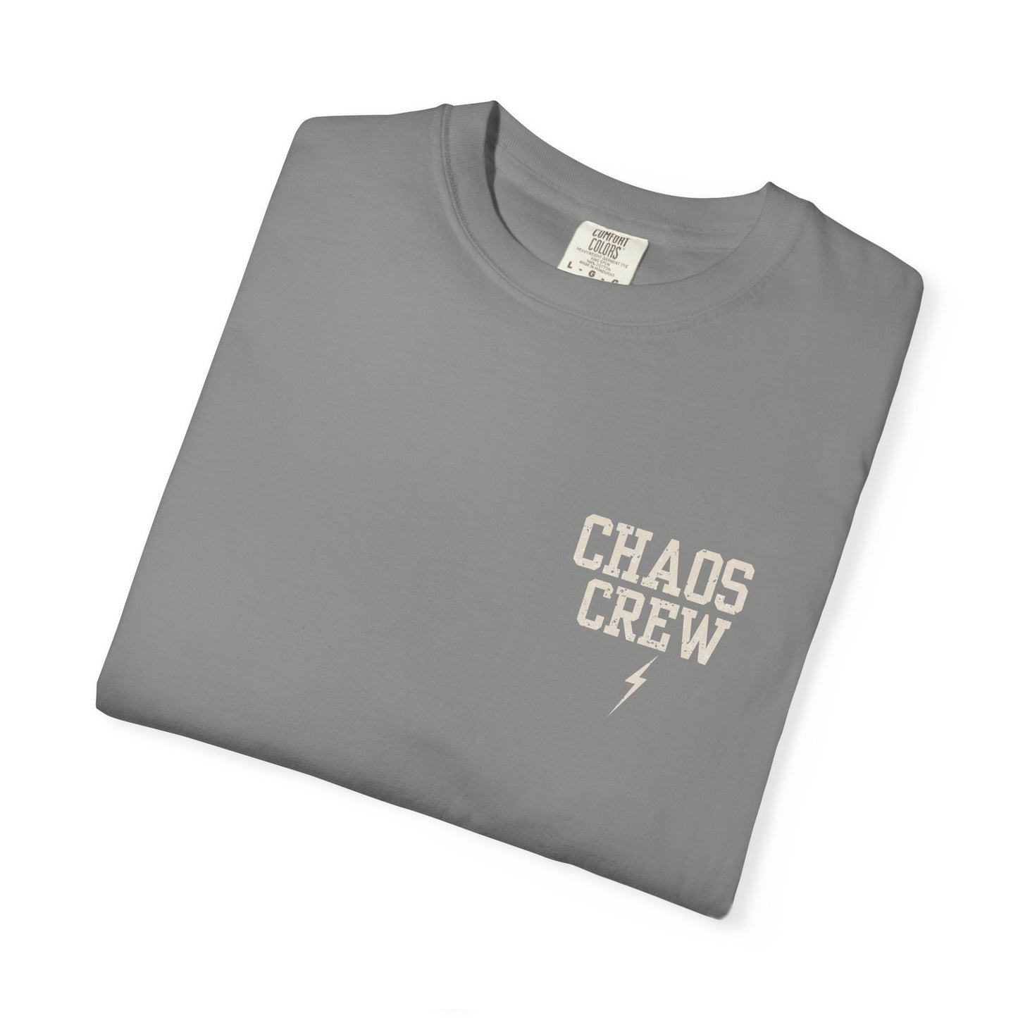 Chaos Crew Tee – Raising Them Wild Shirt | Trendy Father’s Day Shirt | Vintage Dad Graphic Tee | Backyard Chaos Dad Shirt