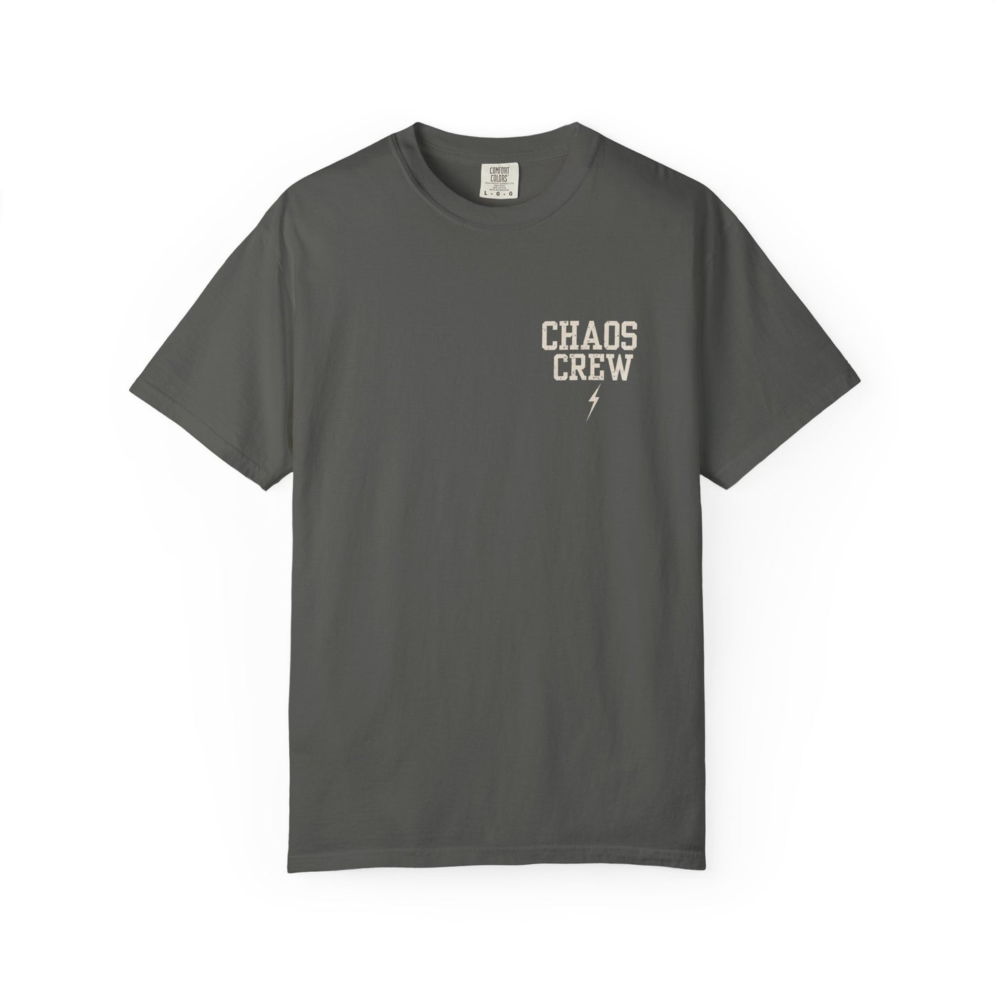 Chaos Crew Tee – Raising Them Wild Shirt | Trendy Father’s Day Shirt | Vintage Dad Graphic Tee | Backyard Chaos Dad Shirt