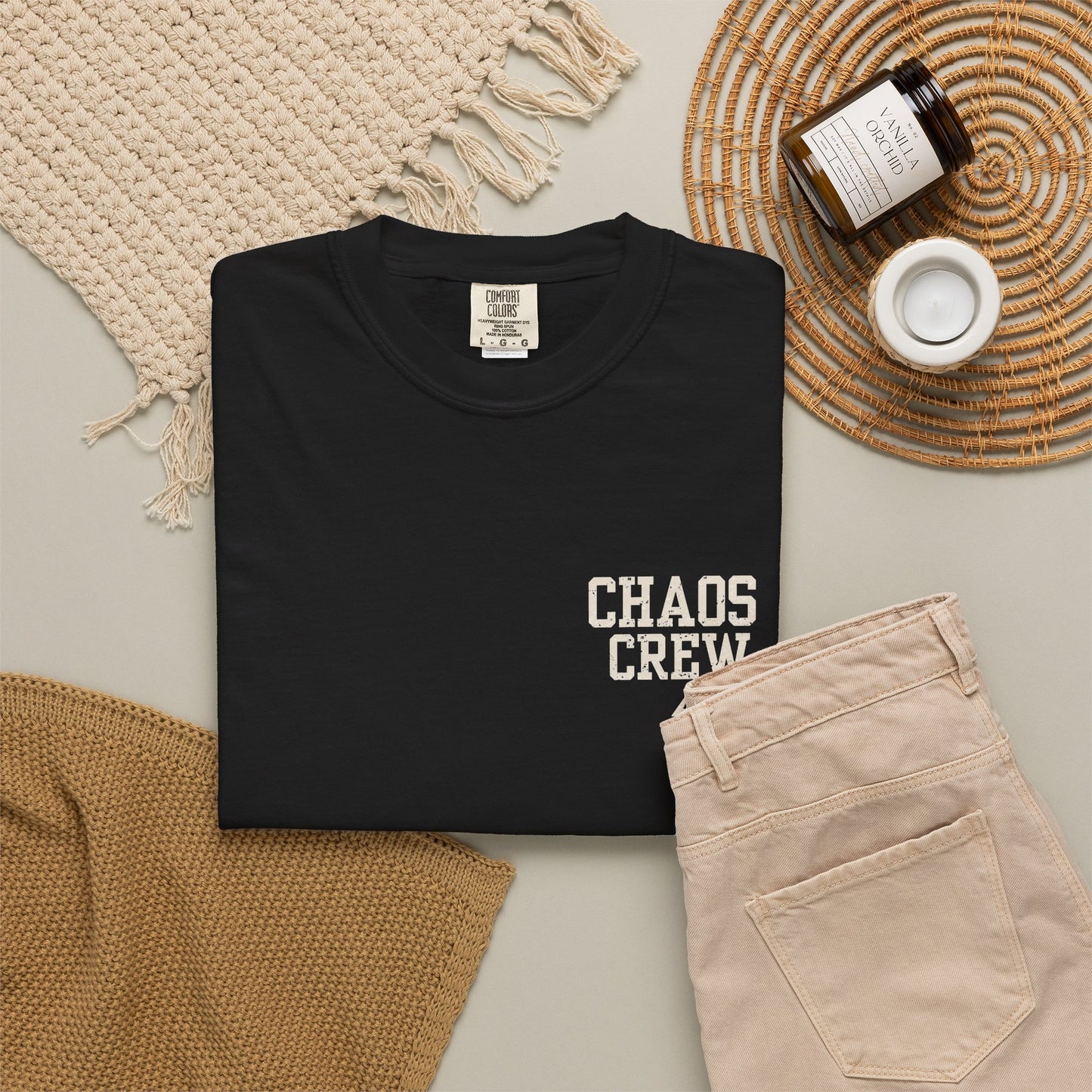 Chaos Crew Tee – Raising Them Wild Shirt | Trendy Father’s Day Shirt | Vintage Dad Graphic Tee | Backyard Chaos Dad Shirt